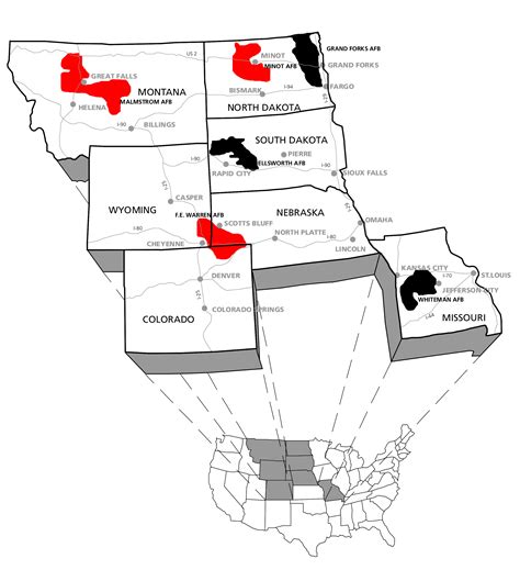 montana minuteman missile location map.